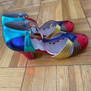 Hepworth Multicolor Metallic Heel | Miss L Fire